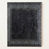 Antiek zwart boek planner (Achterkant)