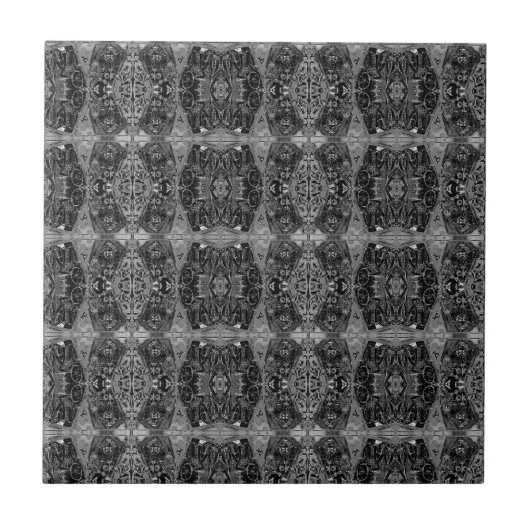  Antiek zwart en wit Nieuw nieuw Tegeltje (Voorkant)