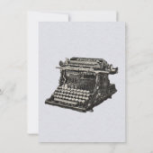  Antiek Zwart Oud Typewriter Verjaardag Kaart (Achterkant)