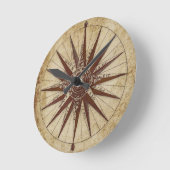 Antiek zwart-wit design  ronde klok (Hoek)