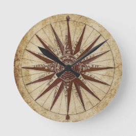 Antiek zwart-wit design  ronde klok