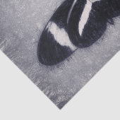 Antiek zwart-wit ontkleurd vlinder Tissuepapier (Detail)