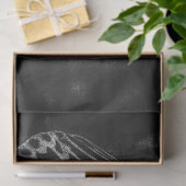  Antiek zwart-wit ontkleurd vlinder Tissuepapier (Geschenk)