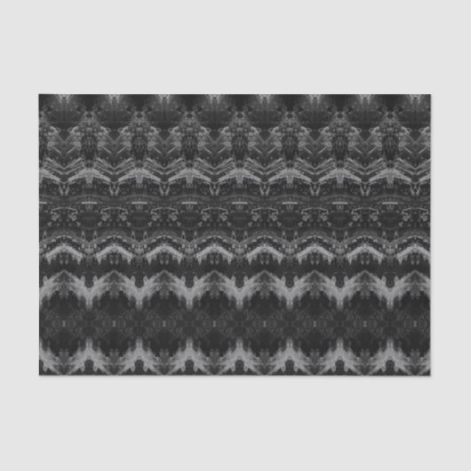  Antiek zwart-wit patroon ontkoppeling Tissuepapier (Voorkant)