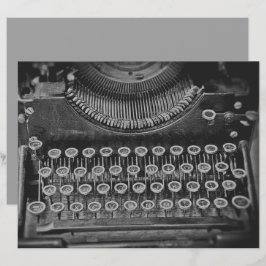 Antiek zwart-wit schrijfmachine