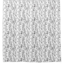 Antiek zwart wit toile bloemmotief vintage