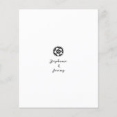 Antiek zwarte en witte Kaart met details (Achterkant)