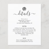 Antiek zwarte en witte Kaart met details (Voorkant)