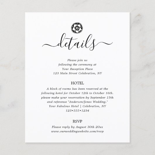 Antiek zwarte en witte Kaart met details (Voorkant)