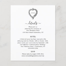 Antiek zwarte en witte Kaart met details