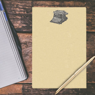 Antiek zwarte oude fashioned typemachine Post-it® Notes