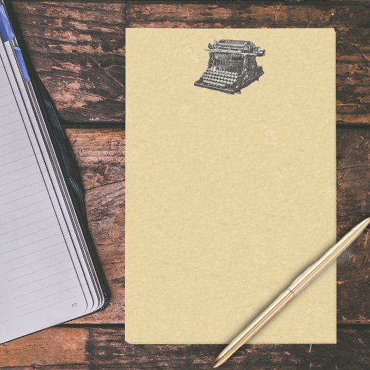 Antiek zwarte oude fashioned typemachine Post-it® Notes