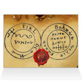 ANTIEK ZWARTE PIRATE BANNERS EN BEHANDELINGSKAARTE (Binnen Horizontaal (Boven))