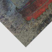 Antiek zwarte rode, oude papiervel muziek Tissuepapier (Detail)