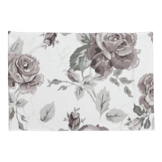 Antiek zwarte roze kussensloop (Achterkant-Rechts)