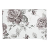 Antiek zwarte roze kussensloop (Voorkant-Links)