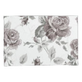 Antiek zwarte roze kussensloop (Voorkant-Rechts)