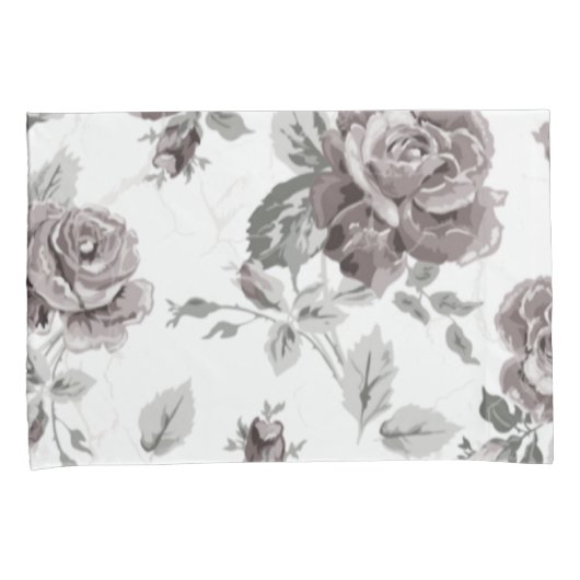 Antiek zwarte roze kussensloop (Voorkant-Rechts)