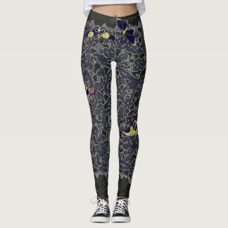 ANTIEK ZWARTE RUIMTE MET LEGGINGS BUTTERFLIES