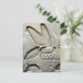 ANTIEK ZWARTE WITTE EGYPTISCHE HONING BEEKEEPER BRIEFKAART (Staand voorkant)