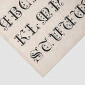 Antieke 12e-eeuwse typografie tissuepapier (Detail)