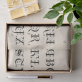 Antieke 12e-eeuwse typografie tissuepapier (Geschenk)