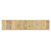 Antieke 1676 Engelse Sampler Print Korte Tafelloper (Horizontaal)