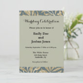 Antieke 1844 Victoriaanse Huwelijks bruiloft Kunst Kaart (Staand voorkant)