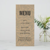 Antieke 1844 Victoriaanse Huwelijks bruiloft Kunst Menu (Staand voorkant)