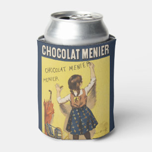 Antieke 1892 Chocolat Menier Franse Meisjes Kunst Blikjeskoeler