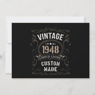 Antieke 1948 Limited Edition op maat gemaakte kaar Kaart