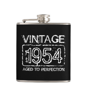 Antieke 1954 Verouderd tot in perfectie drinkfles Heupfles