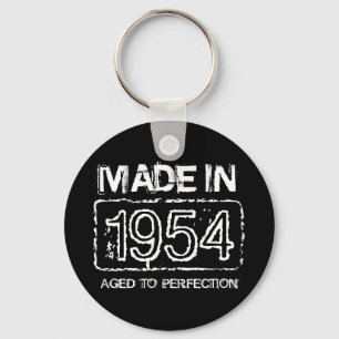 Antieke 1954 Verouderd tot in perfectie sleutelhan Sleutelhanger