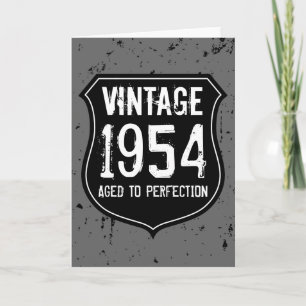 Antieke 1954 verouderd tot in perfectie wenskaart  kaart