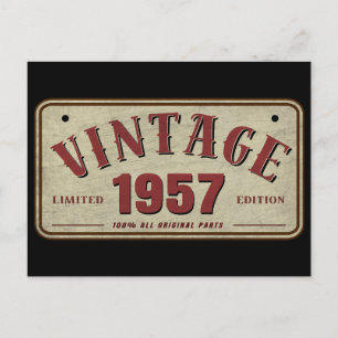 Antieke 1957 gelimiteerde editie Alle originele on Briefkaart