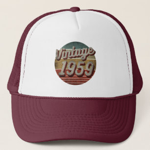 ANTIEKE 1959 HEREN DAMES VERJAARDAGSCADEAU TRUCKER PET