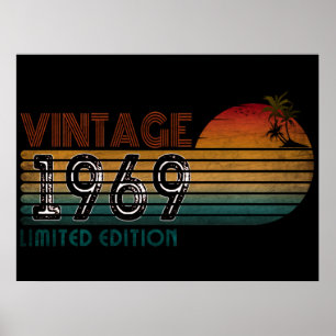 antieke 1969 gelimiteerde editie poster