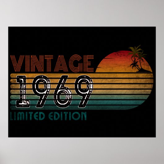 antieke 1969 gelimiteerde editie poster (Voorkant)