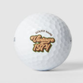 Antieke 1974 Custom Golfballen (Voorkant)