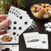Antieke 19e-eeuwse walvistekening N Pokerkaarten (Insitu)