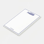 Antieke 19e-eeuwse walvistekening N Post-it® Notes (Schuin)