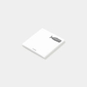Antieke 19e-eeuwse walvistekening N Post-it® Notes (Schuin)
