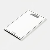 Antieke 19e-eeuwse walvistekening N Post-it® Notes (Schuin)
