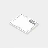 Antieke 19e-eeuwse walvistekening post-it® notes (Schuin)