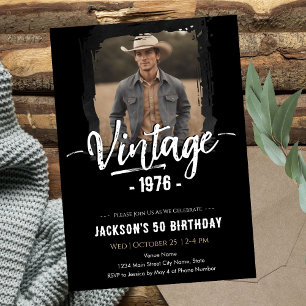 Antieke 50e verjaardag kaart