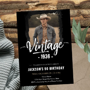 Antieke 90ste verjaardag kaart