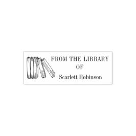 Antieke aangepaste boek uit de bibliotheek  zelfinktende stempel