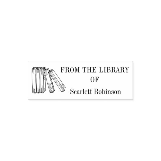 Antieke aangepaste boek uit de bibliotheek  zelfinktende stempel (Design)