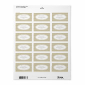 Antieke Aangepaste Zakelijke Labels (Full Sheet)