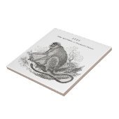 Antieke aap kunst uit 1800 tegeltje (Zijkant)